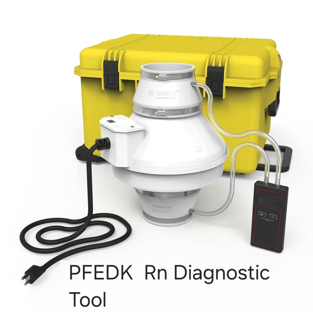 PFEDK radon diagnostic tool used by Radon Plus professionals